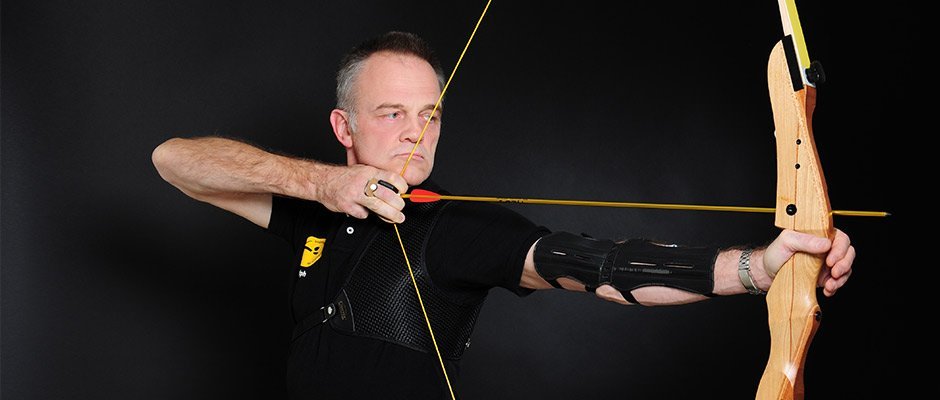 Ralph am Sport-Recurve-Bogen
